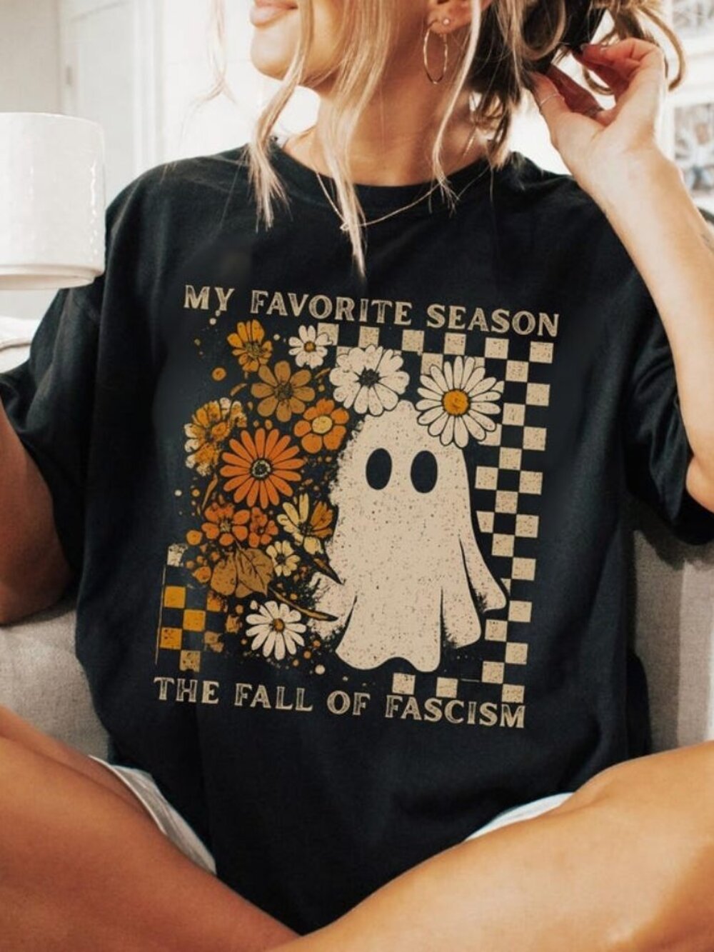 My Favorite Season Is Fall Halloween Feminist Humor Graphic Tee